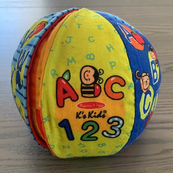 Melissa & Doug ABC's 124's Learning Ball - Picture 1 of 10